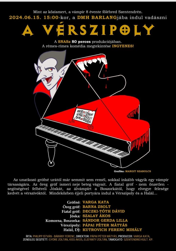 Kiemelt kép a A VÉRSZIPOLY - rémes, rímes vámpírkomédia // Barlang című eseményhez