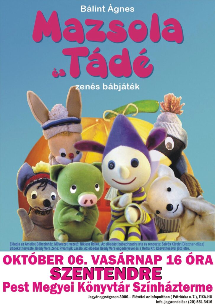 Kiemelt kép a Mazsola és Tádé - Szentendre című eseményhez