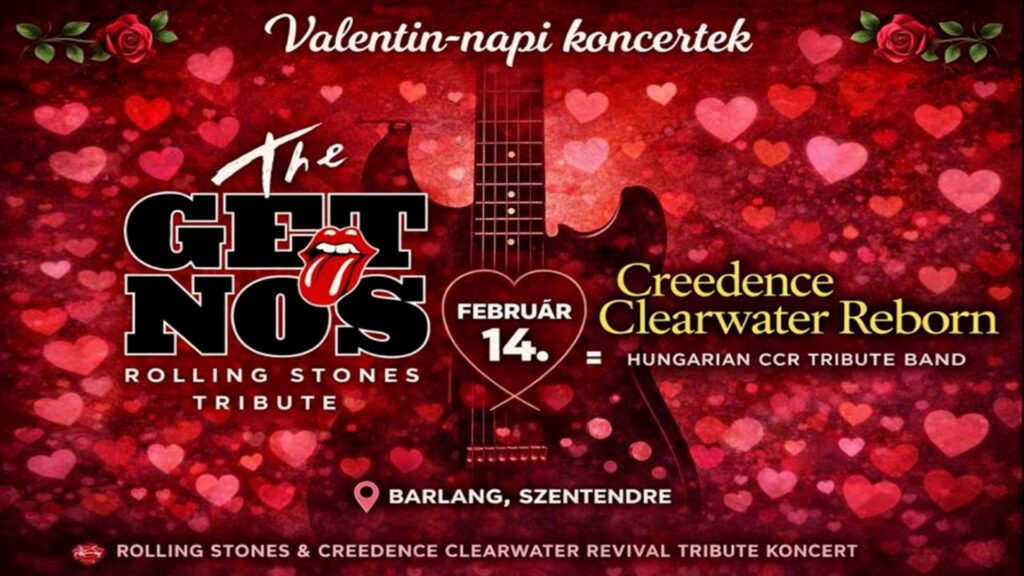 Kiemelt kép a Love & Roll - Valentin-napi tribute koncertek: CREEDENCE és ROLLING STONES című eseményhez