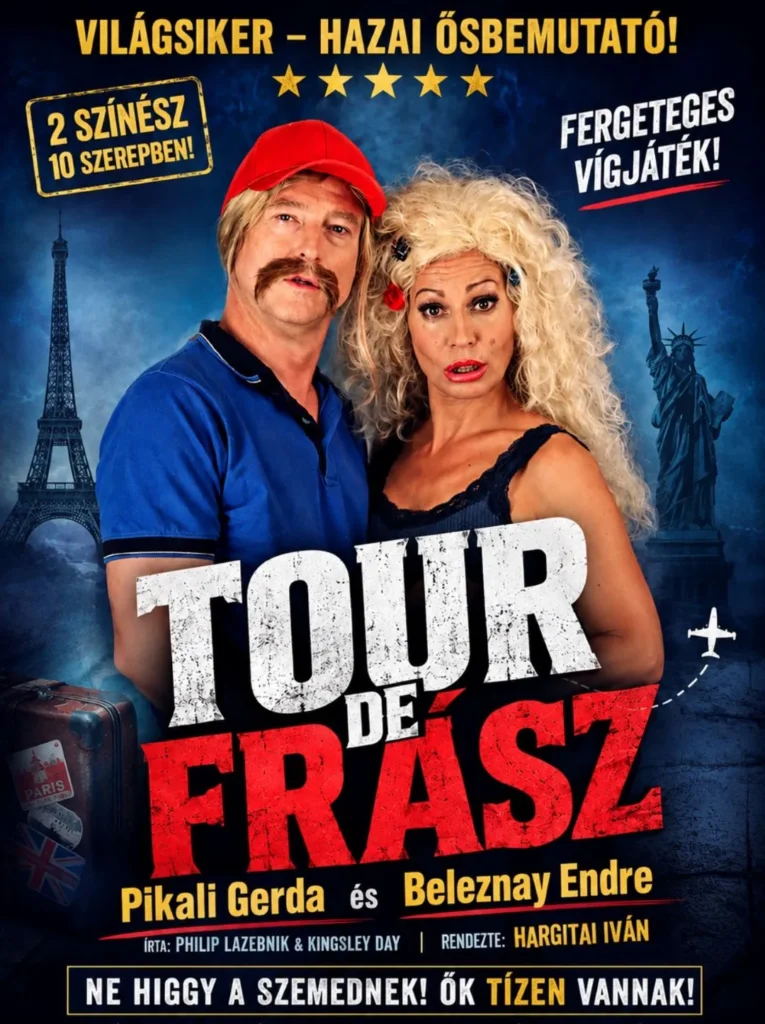 Kiemelt kép a Philip LaZebnik - Kingsley Day: TOUR DE FRÁSZ vígjáték című eseményhez